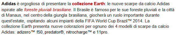 nuove scarpe da calcio adidas earth collection